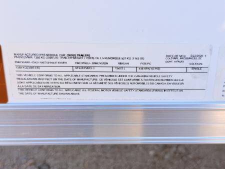 New 2026 Cross Trailers 4.5-10-1.5V Enclosed 3K GVWR