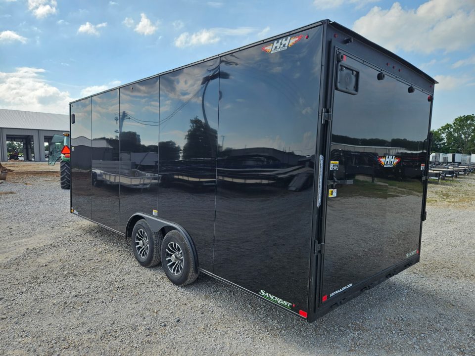 New 2026 H&H 8.5X20 TANDEM 10K CARGO W/BLACKOUT TRIM 7' HEIGHT & RAMP DOOR