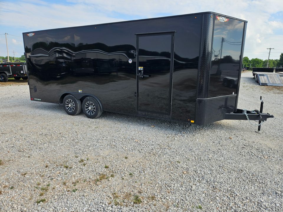 New 2026 H&H 8.5X20 TANDEM 10K CARGO W/BLACKOUT TRIM 7' HEIGHT & RAMP DOOR