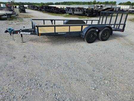 New 2026 Lamar 83X16 TANDEM 7K TUBETOP UTILITY W/2' STEEL DOVE & 3' SPRING GATE