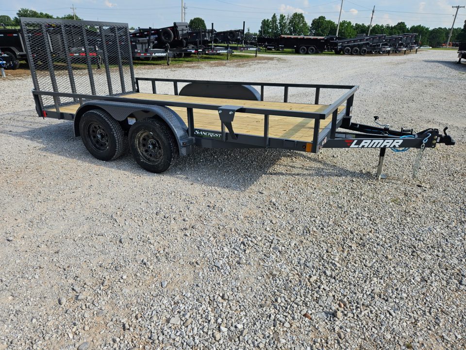 New 2026 Lamar 83X14 TANDEM 7K TUBETOP UTILITY W/4' SPRING GATE