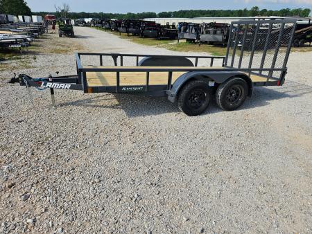 New 2026 Lamar 83X14 TANDEM 7K TUBETOP UTILITY W/4' SPRING GATE