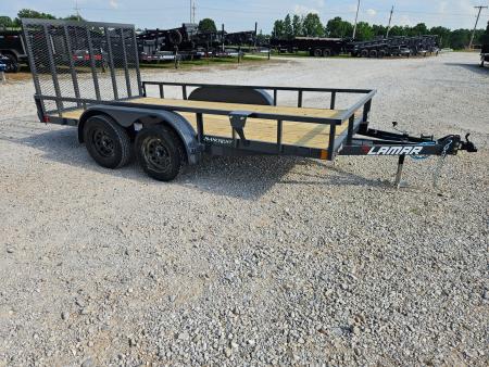 New 2026 Lamar 83X14 TANDEM 7K TUBETOP UTILITY W/4' SPRING GATE