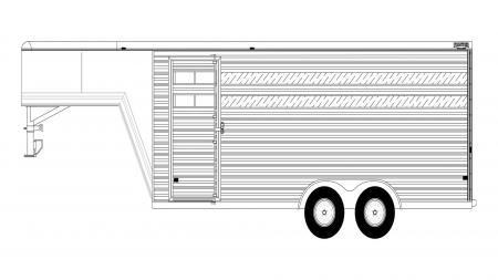New 2026 Frontier Trailers 3 Horse Colt LS LITE Gooseneck Slant Load Series Horse Trailer