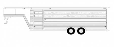 New 2026 Frontier Trailers 4Horse Colt LS LITE Gooseneck Slant Load Series Horse Trailer