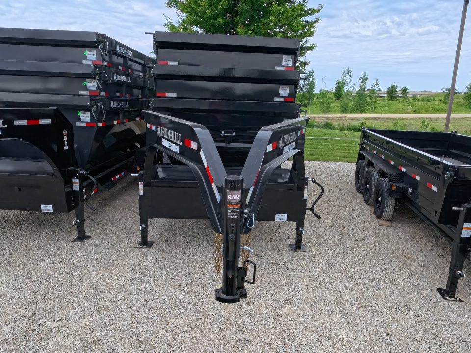 New 2026 Iron Bull 83 x 16 DBG Roll-Off Gooseneck Dump Trailer, 16K GVWR, Compatible with up to 3 Roll- Off Bins