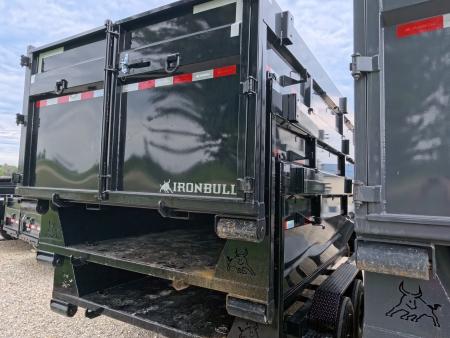 New 2026 Iron Bull 83 x 16 DBG Roll-Off Gooseneck Dump Trailer, 16K GVWR, Compatible with up to 3 Roll- Off Bins