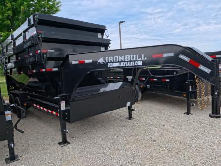 New 2026 Iron Bull 83 x 16 DBG Roll-Off Gooseneck Dump Trailer, 16K GVWR, Compatible with up to 3 Roll- Off Bins