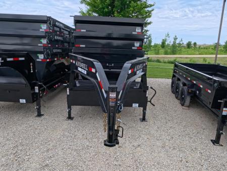 New 2026 Iron Bull 83 x 16 DBG Roll-Off Gooseneck Dump Trailer, 16K GVWR, Compatible with up to 3 Roll- Off Bins