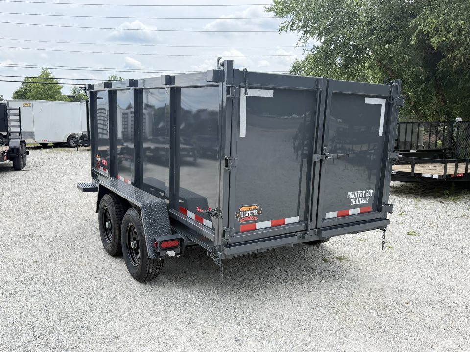 New 2026 Covered Wagon 6x12 Dump, 4' Sides, Spare Tire