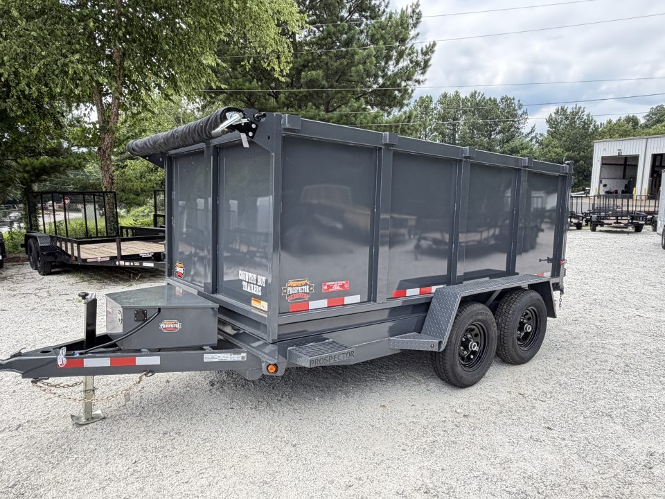 New 2026 Covered Wagon 6x12 Dump, 4' Sides, Spare Tire