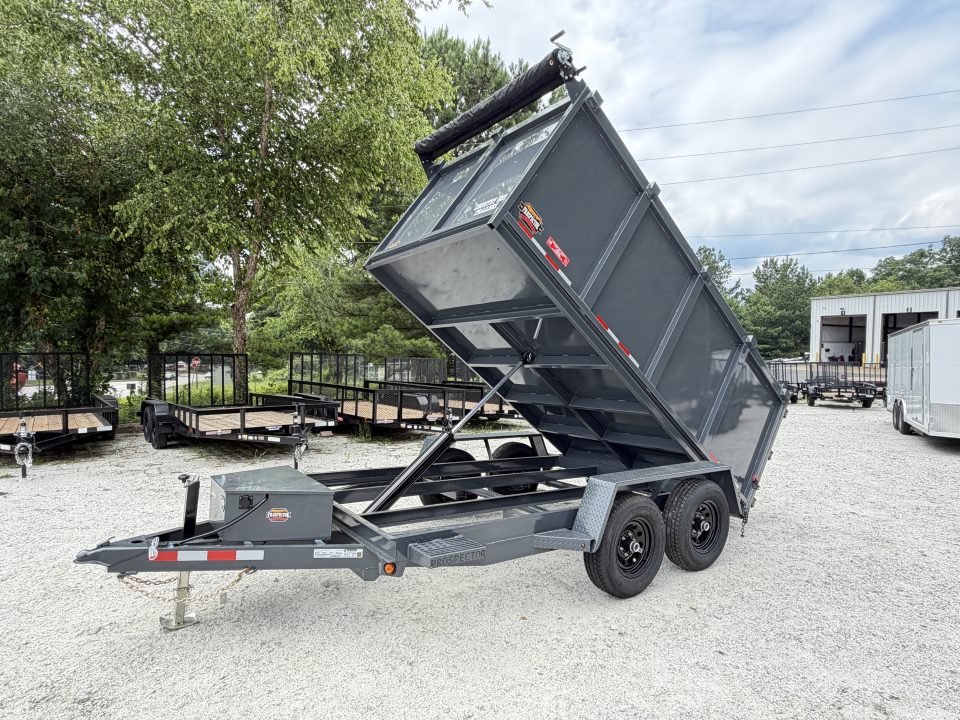 New 2026 Covered Wagon 6x12 Dump, 4' Sides, Spare Tire