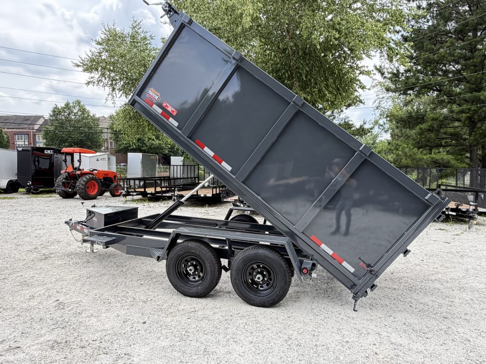 New 2026 Covered Wagon 6x12 Dump, 4' Sides, Spare Tire