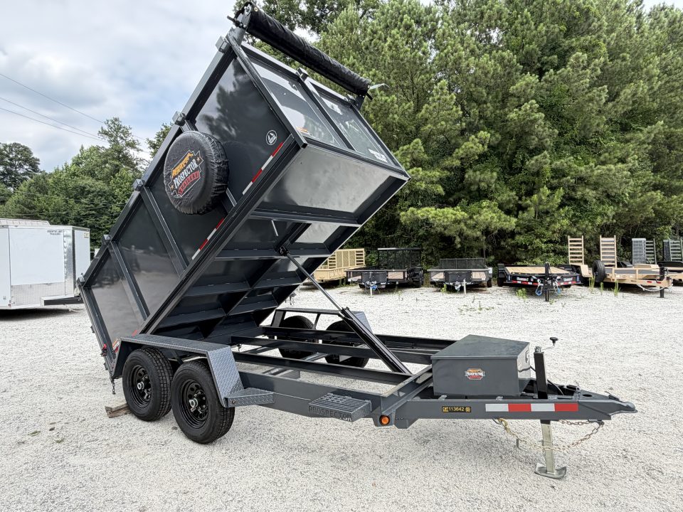 New 2026 Covered Wagon 6x12 Dump, 4' Sides, Spare Tire