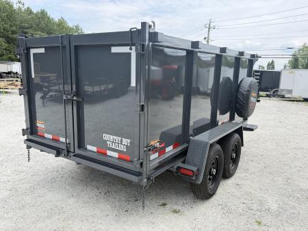 New 2026 Covered Wagon 6x12 Dump, 4' Sides, Spare Tire