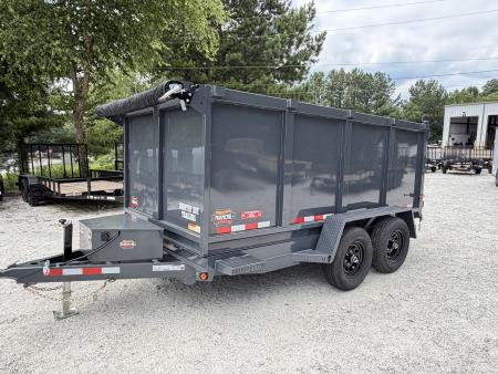 New 2026 Covered Wagon 6x12 Dump, 4' Sides, Spare Tire