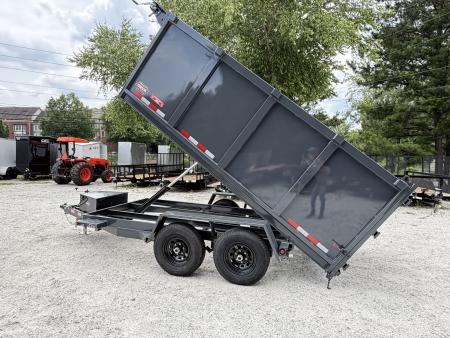 New 2026 Covered Wagon 6x12 Dump, 4' Sides, Spare Tire