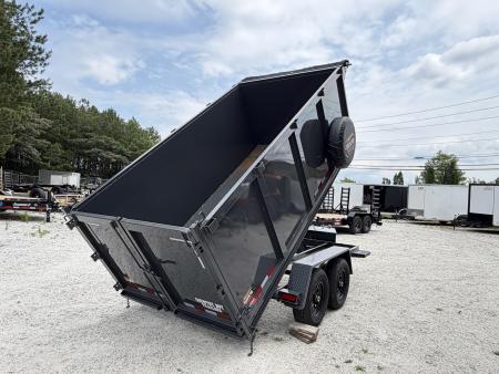 New 2026 Covered Wagon 6x12 Dump, 4' Sides, Spare Tire