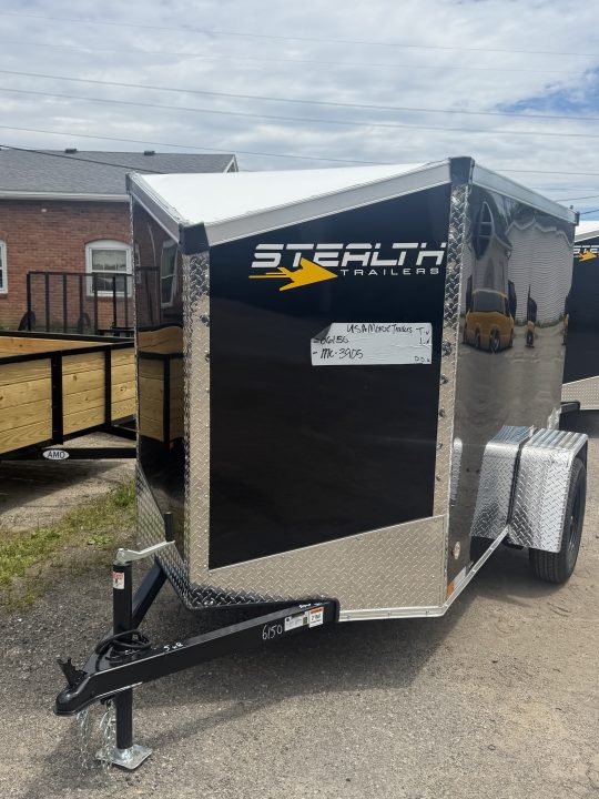 New 2026 Stealth Mustang 5 x 8 Enclosed Trailer w/ Ramp (Single) Cargo / Enclosed Trailer NEW MODEL - Screwless and Light Lid Roofing !!