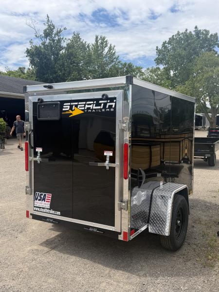 New 2026 Stealth Mustang 5 x 8 Enclosed Trailer w/ Ramp (Single) Cargo / Enclosed Trailer NEW MODEL - Screwless and Light Lid Roofing !!