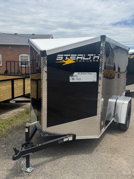 New 2026 Stealth Mustang 5 x 8 Enclosed Trailer w/ Ramp (Single) Cargo / Enclosed Trailer NEW MODEL - Screwless and Light Lid Roofing !!