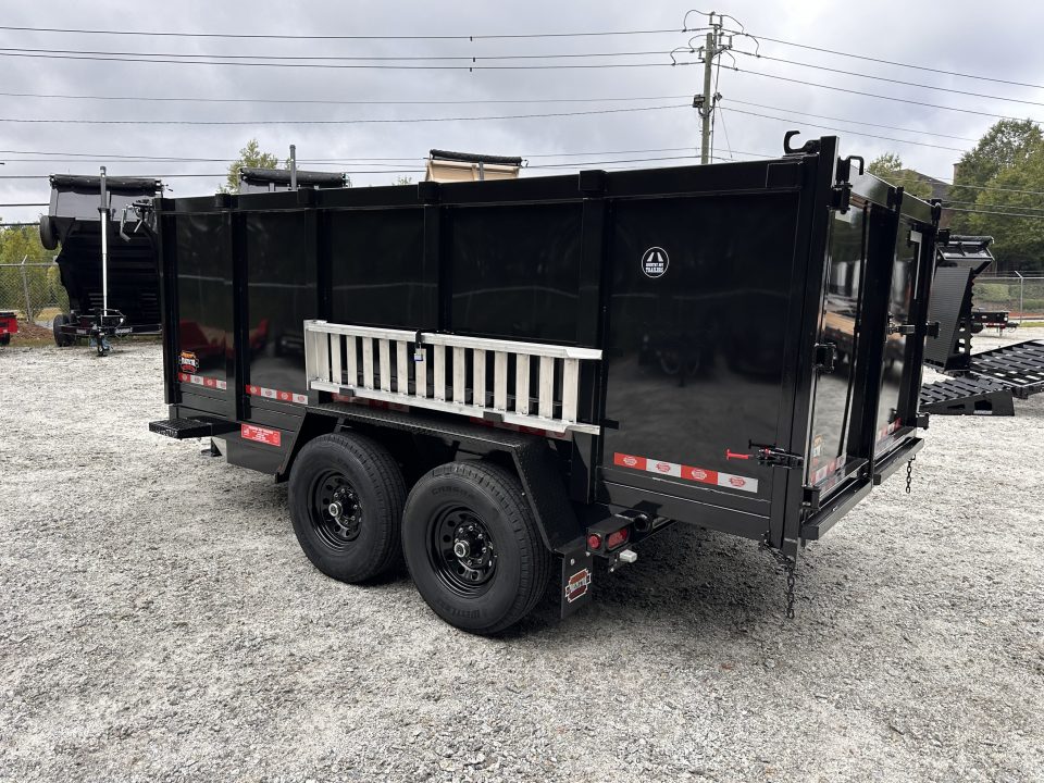 New 2026 Covered Wagon 7x14' Dump, 4' Sides, Ramps, Spare Tire