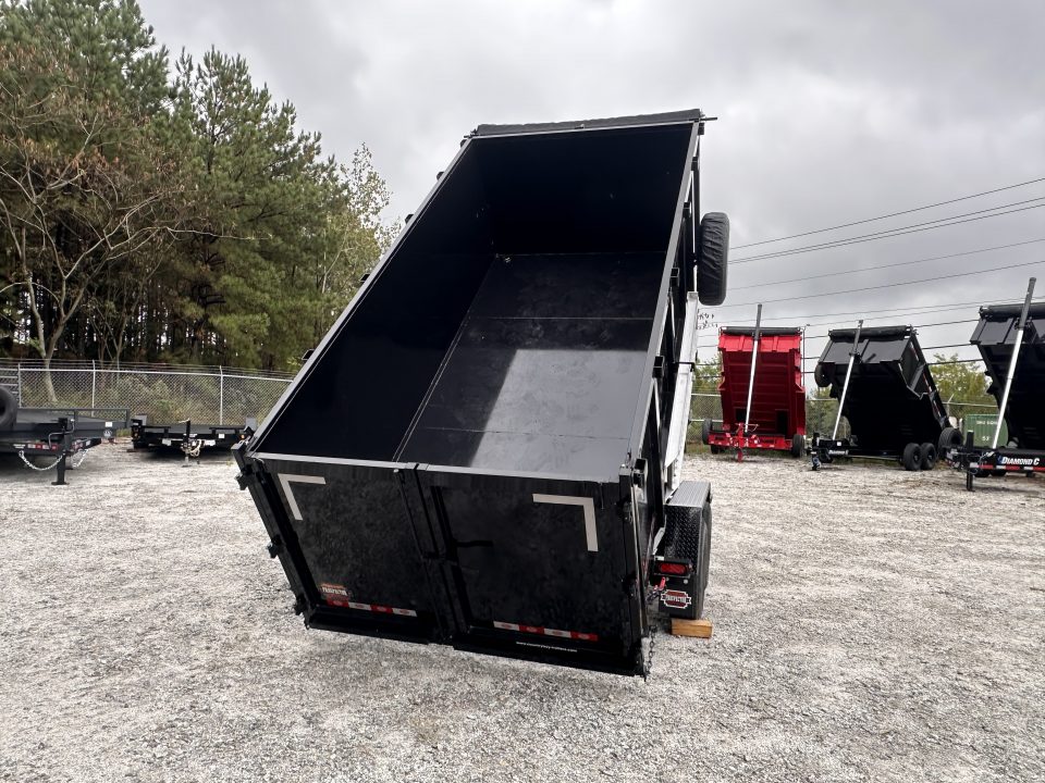 New 2026 Covered Wagon 7x14' Dump, 4' Sides, Ramps, Spare Tire