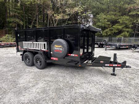 New 2026 Covered Wagon 7x14' Dump, 4' Sides, Ramps, Spare Tire
