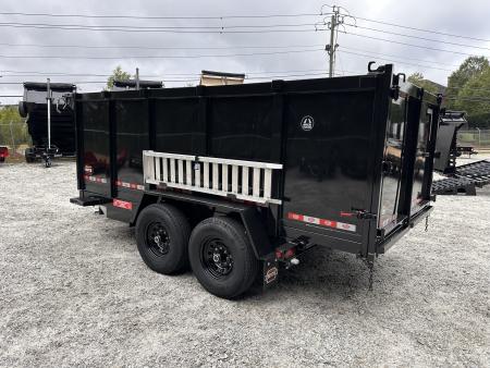 New 2026 Covered Wagon 7x14' Dump, 4' Sides, Ramps, Spare Tire