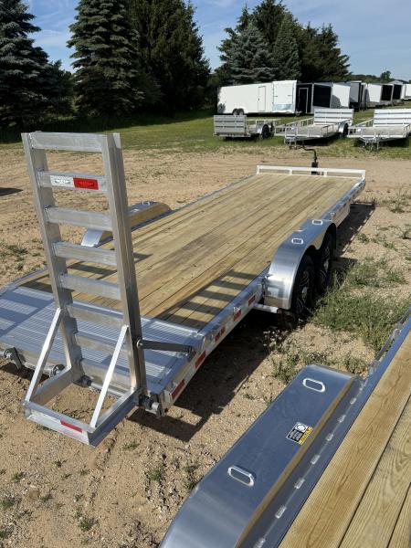 New 2026 H&H Trailers 22' ALL ALUMINUM DOVETAIL Equipment Trailer