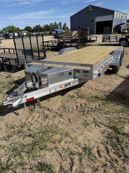 New 2026 H&H Trailers 20' ALL ALUMINUM DOVETAIL Tilt Trailer