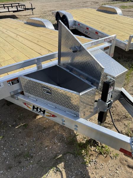 New 2026 H&H Trailers 20' ALL ALUMINUM DOVETAIL Tilt Trailer