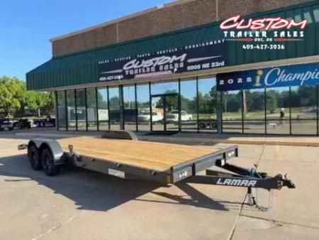 New #156706 2027 LAMAR CE 22 X 83 TANDEM AXLE 7K WOOD FLOOR CAR HAULER