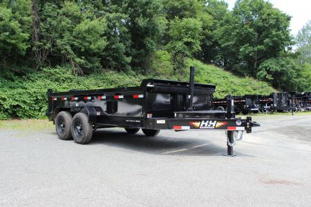 New 2026 H&H Trailers 7x14 Telescopic I-Beam Dump Trailer