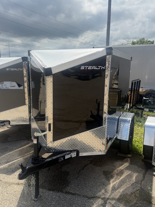 New 2026 Stealth 4 x 6 Mustang x Enclosed Trailer w/ Barn door(Single) Cargo / Enclosed Trailer NEW MODEL - Screwless and Light Lid Roofing !!