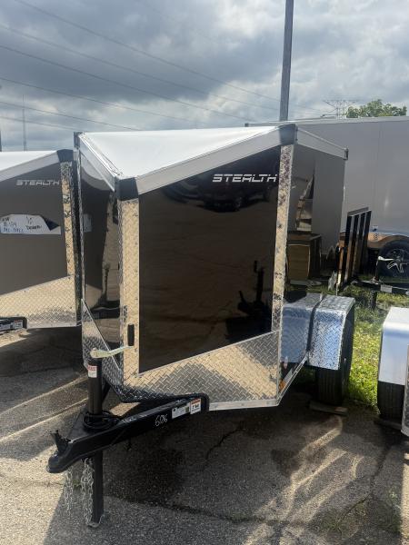 New 2026 Stealth 4 x 6 Mustang x Enclosed Trailer w/ Barn door(Single) Cargo / Enclosed Trailer NEW MODEL - Screwless and Light Lid Roofing !!