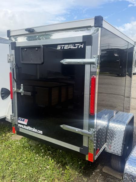 New 2026 Stealth 4 x 6 Mustang x Enclosed Trailer w/ Barn door(Single) Cargo / Enclosed Trailer NEW MODEL - Screwless and Light Lid Roofing !!