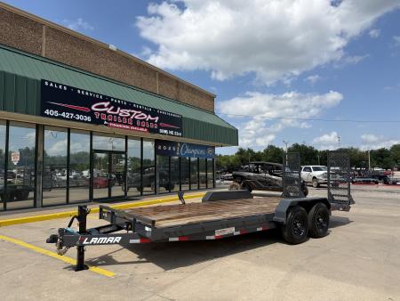 New #154970 2026 LAMAR H6 20 X 83 TANDEM AXLE 14K EQUIPMENT HAULER W/ STAND UP RAMPS