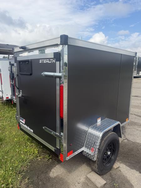 New 2026 Stealth 4 x 6 Mustang x Enclosed Trailer w/ Barn door(Single) Cargo / Enclosed Trailer NEW MODEL - Screwless and Light Lid Roofing !!