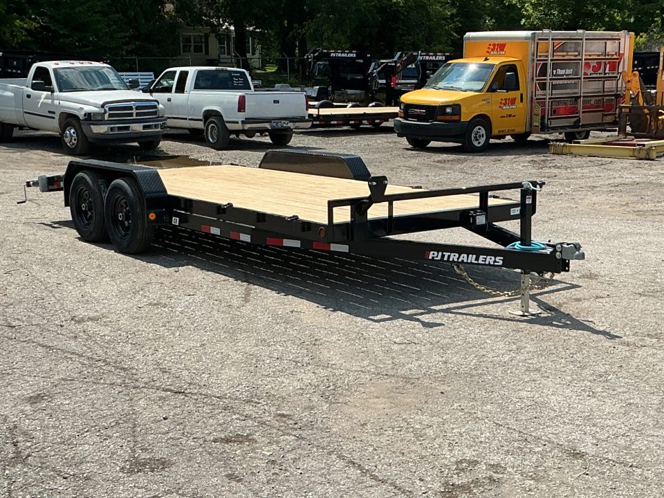 New 2027 PJ Trailers 83" x 18' - 5 in. Channel (CE) 10K GVWR Car / Racing Trailer