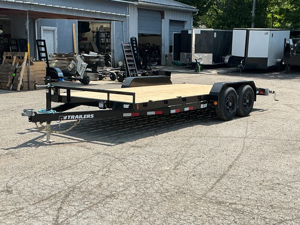 New 2027 PJ Trailers 83" x 18' - 5 in. Channel (CE) 10K GVWR Car / Racing Trailer