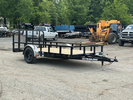New 2027 PJ Trailers 77  x 12' Single Axle Channel (U7) Utility Trailer
