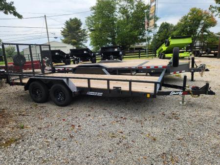 New 2026 Liberty 7K 83x16 Utility Trailer-Arsenal Gray