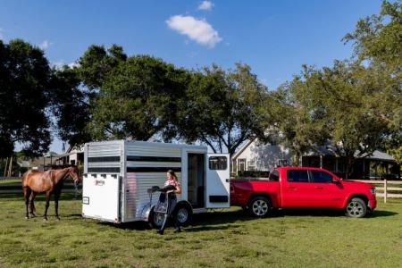 New 2026 Frontier Trailers 2 Horse Bumper Pull Extruded Aluminum Decking Trailer Horse Trailer