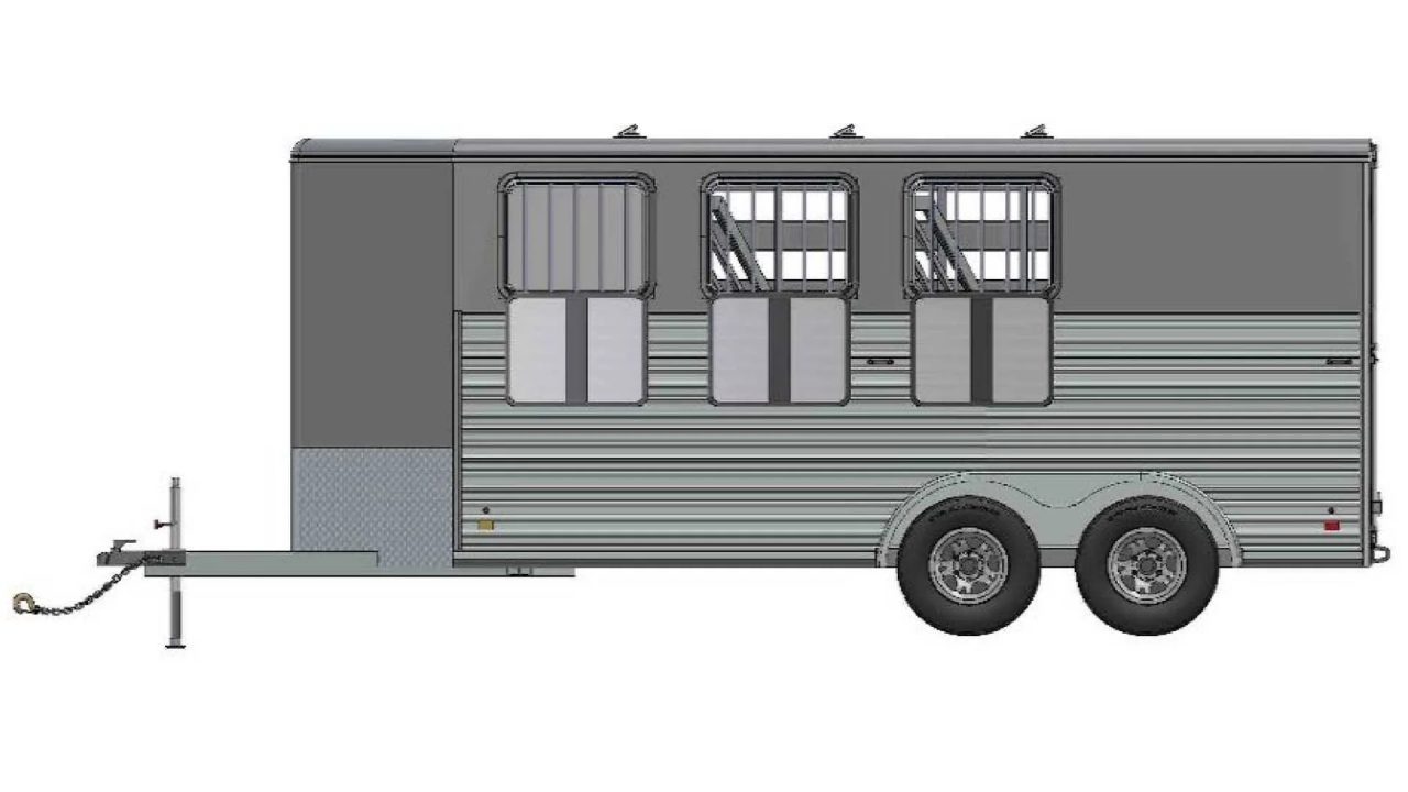New 2026 Frontier Trailers 3 Horse Bumper Pull Aluminum Horse Trailer Horse Trailer