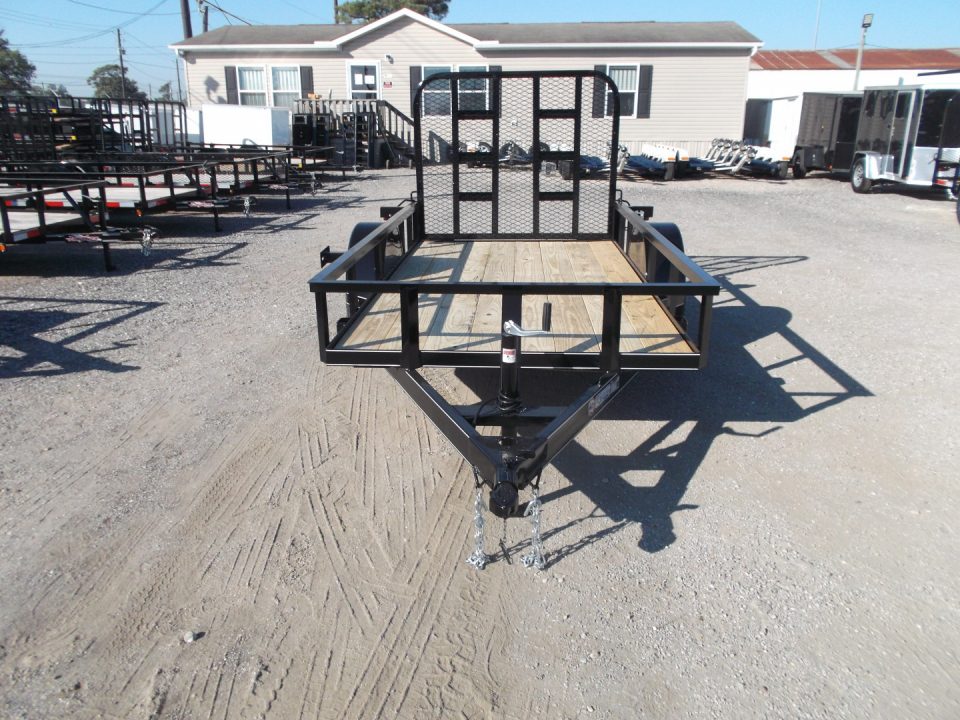 New 2026 J&C Trailers 5x10 Utility Trailer / ATV / Golf Cart Trailer / Wrap Tongue / 4ft Ramp Gate / 2" Bulldog Coupler / LED's