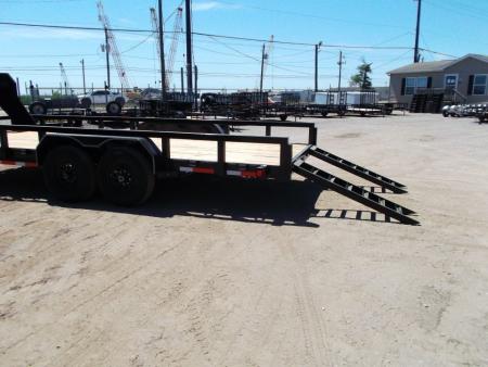 New 2026 Longhorn Trailers 83x20 Gooseneck 14K Utility Trailer / Lowboy Trailer / 7000# Axles / 3" Square Tubing / 5ft Heavy Duty Stow Away Ramps / LED Lights