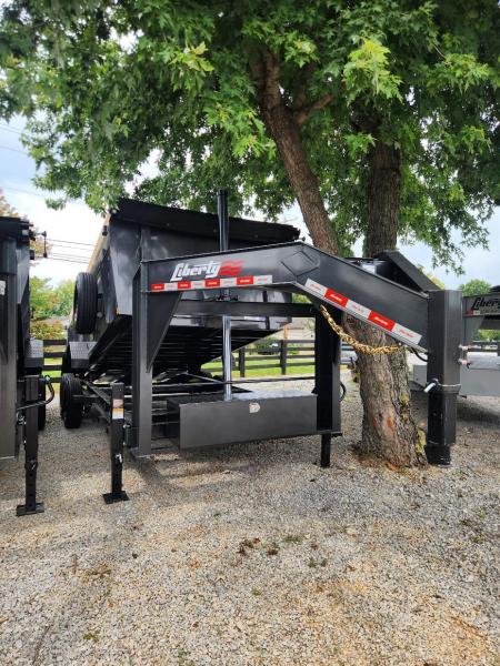 New 2026 Liberty 16K 83x16'High Side Gooseneck Dump-Arsenal Gray