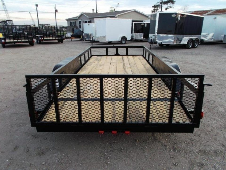 New 2026 Longhorn Trailers 83x16 Tandem Axle Utility Trailer / ATV Trailer / Side by Side Trailer / 2ft Dovetail / 2ft Ramp Gate / Electric Brakes