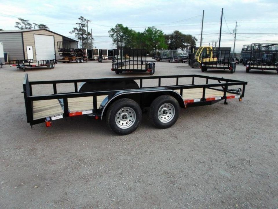 New 2026 Longhorn Trailers 83x16 Tandem Axle Utility Trailer / ATV Trailer / Side by Side Trailer / 2ft Dovetail / 2ft Ramp Gate / Electric Brakes